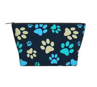 Empreinte de Pied de Chien, Trousse de Toilette Trousse de Maquillage Sac à cosmétiques Trousse de Toilette de Voyage Portable