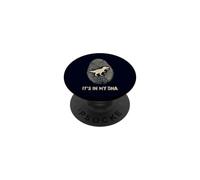 Empreinte Digitale d'ADN de Dinosaure It's in My DNA Funny Fossil PopSockets PopGrip Adhésif