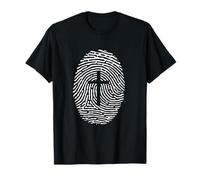 Empreinte Digitale de la création de Dieu, identité dans l'empreinte du Christ T-Shirt