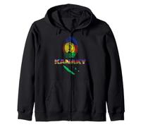 Empreinte Digitale Drapeau Nouvelle-Calédonie Kanaky Sweat à Capuche