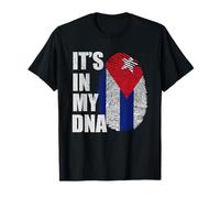 Empreinte Digitale du Drapeau cubain de Cuba It's in My DNA T-Shirt