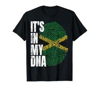 Empreinte Digitale du Drapeau jamaïcain It's in My DNA T-Shirt