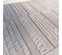 Empreinte Trodat Printy 44045 - Plaque De Texte 5 lignes Personnalisable 45 x 30 mm - Timbre Caoutchouc Tampon Encreur À Personnaliser