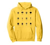 Empreintes d’Animaux Sauvages Traces de Pattes Design Sweat à Capuche