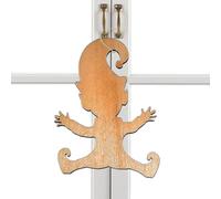 Empreintes de gabarit de gnome - Empreintes de gabarit de gnome | Pochoirs d'empreintes de sol en bois pour planchers, pochoir de sol de Noël, modèle d'empreintes en bois pour décorations de Noël