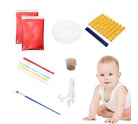 Empreintes de mains et de pieds de bébé, kit d'empreintes de bébé, Art de la mémoire de la pépinière, Bricolage sans encre empreinte de main et de pied artisanat d'art souvenir capture de