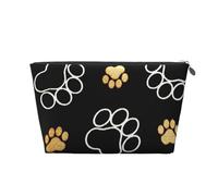 Empreintes de Pattes de Chien Sories imprimées, Trousse de Toilette Trousse de Maquillage Sac à cosmétiques Trousse de Toilette de Voyage Portable