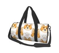 Empreintes de Pattes de Visage de Chien Mignon, Sac de Voyage de Grande capacité, Sac à Main Rond, Sac de Voyage de Sport, fourre-Tout, Sac de Fitness