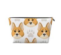 Empreintes de Pattes de Visage de Chien Mignon, Trousse de Toilette Trousse de Maquillage Sac à cosmétiques Trousse de Toilette de Voyage Portable