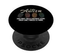 Empreintes digitales autisme, Chaque Impression raconte Une Histoire différente Enfant PopSockets PopGrip Adhésif