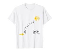 Empreintes du Chemin Primitif, Chemin de Saint-Jacques T-Shirt Graphique avec Valeur