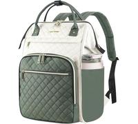 EMPSIGN Sac à dos pour ordinateur portable de 17 pouces pour femme, sac à dos pour travail, affaires, voyage, université, grande capacité, imperméable, matelassé, décontracté, avec port USB