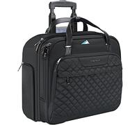 EMPSIGN Sacoche à roulettes pour Ordinateur Portable pour Femmes avec Roues, Mallettes à roulettes 15,6 Pouces Imperméable Trolley avec Poches RFID, Noir