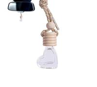 Empty Car Diffuser Bottles - Heart Shape Glass Fragrance Pendant