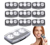 Empty Eyeshadow Palette, 10x Compact Eyeshadow Tray, Refillable Cosmetic Storage Box, Multi-Pan Magnetic Case for Travel and Daily Use, 2.83x1.65x0.43 Inches
