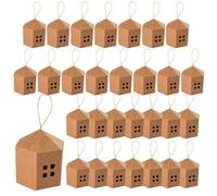 Empty Favor Box, House-Shaped Goody Container, Christmas Candy Holder | Gift for Office School, Cardboard Craft with Holiday Vibe, Decorative Treat Case for Friend Gathering