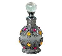 Empty Perfume Bottles, Portable Cosmetic Fine Mist Atomizer, Jewel-Inlaid Decorative Vials, 1.57x1.57x3.27 inches, Ideal for Storing Perfume, Travel Use, Women, Adults, Multicolor