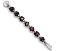 Empyreal Crystal 7 Chakra Guérison Baguette Métaphysique | Bâton de guérison Puissant équilibrant l'énergie et purifiant l'aura, Spirituel, Reiki (Baguette sphérique, améthyste)