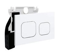 Empyreal Plaque Commande WC Pour Geberit Duofix Sigma/Delta Blanc | Panneau De Commande Pour Réservoir Encastré, Trappe De Visite Ref，115610001, Double Chasse D'Eau, Dimension 246 X 164 Mm