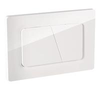 Empyreal Plaque de Commande WC, Compatible avec Geberit Sigma, UP300 et UP320,115770115 double chasse(Blanc glacier)