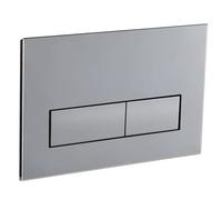 Empyreal Plaque de déclenchement avec jeu de levier de chasse et cadre de montage,pièces de rechange compatible avec Geberit Sigma 01,20,30 & UP320 & 300,115770115 double chasse(Chrome)