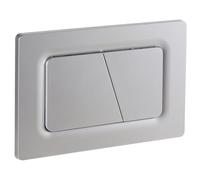 Empyreal Plaque de déclenchement avec jeu de levier de chasse et cadre de montage,pièces de rechange compatible avec Geberit Sigma 01,20,30 & UP320 & 300,115770115 double chasse(Argent Mat)