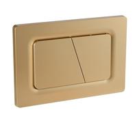 Empyreal Plaque de déclenchement avec jeu de levier de chasse et cadre de montage,pièces de rechange compatible avec Geberit Sigma 01,20,30 & UP320 & 300,115770115 double chasse(Or Mat)