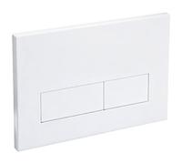 Empyreal Plaque de déclenchement avec jeu de levier de chasse et cadre de montage,pièces de rechange compatible avec Geberit Sigma 01,20,30 & UP320 & 300,115770115 double chasse(Blanc glacier)