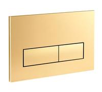 Empyreal Plaque de déclenchement avec jeu de levier de chasse et cadre de montage,pièces de rechange compatible avec Geberit Sigma 01,20,30 & UP320 & 300,115770115 double chasse(Or Mat)