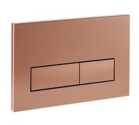 Empyreal Plaque de déclenchement avec jeu de levier de chasse et cadre de montage,pièces de rechange compatible avec Geberit Sigma 01,20,30 & UP320 & 300,115770115 double chasse(Bronze)