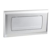 Empyreal Plaque de Déclenchement pour Geberit 200F, 115222111 (Mat Argent) | pour Réservoir de Toilette, avec Kit de Levier de Chasse et Vis de Montage, 340 x 185mm