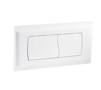 Empyreal Plaque de Déclenchement pour Geberit Twinline 30 & UP130 (Blanc) | pour Réservoir de Toilette, Double Chasse d'Eau, avec Kit d'Installation et Vis de Montage,340 x 185mm