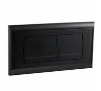 Empyreal Plaque de Déclenchement pour Geberit Twinline 30 & UP130, Mat Noir | pour Réservoir de Toilette, Double Chasse d'Eau, avec Kit d'Installation et Vis de Montage,340 x 185mm