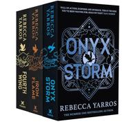 Empyrean Series 3-Book Collection Set by Rebecca Yarros (Fourth Wing, Iron Flame & Onyx Storm) with Bookmark