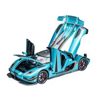 EMRGAZQD Modèle De Voiture À Échelle 1/24 for Koenigsegg One1 Supercars Miniature en Métal Modèle De Voiture Moulé sous Pression Véhicules À Tirer Ornements Réplique Fidèle De Voiture(Blue)