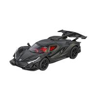 EMRGAZQD Modèle De Voiture À Échelle 1:32 for Apollo IE Simulation Statique Échelle Alliage Modèle De Voiture Modèle en Métal Ornements Décoration Réplique Fidèle De Voiture(Black)