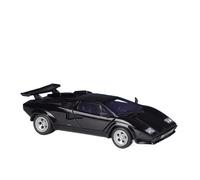 EMRGAZQD Modèle De Voiture À Échelle for Lamborghini Countach LP5000 S Alliage Moulé sous Pression Modèle Voiture 1:24 Collection Décoration D'affichage Créative Réplique Fidèle De Voiture(Black)