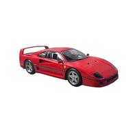 EMRGAZQD Modèle De Voiture À Échelle Modèle De Voiture for Ferrari F40 en Alliage Simulé Échelle 1:18 Ornements De Bureau Collection De Véhicules en Métal Réplique Fidèle De Voiture(Red)