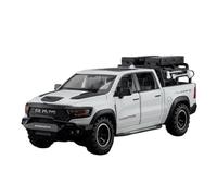 EMRGAZQD Modèle De Voiture À Échelle Modèle De Voiture Moulé sous Pression for Dodge RAM 1000 TRX Mammoth, Décoration De Contrôle Central, Échelle 1:32 Réplique Fidèle De Voiture(White)