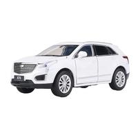 EMRGAZQD Modèle De Voiture À Échelle Véhicules De Simulation for Cadillac XT5 SUV Modèle Fini Ornements De Voiture avec Son Et Lumière 1/32 Réplique Fidèle De Voiture(White)