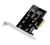 [EMRICK04B] Conceptronic PCI Express Card 2-in-1 M.2 SSD PCIe Adapter