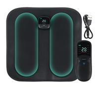 EMS Appareil de massage des pieds avec télécommande, 10 modes et 30 intensités, appareil de massage électrique pour les pieds, portable, intelligent pour la circulation sanguine, soulagement des