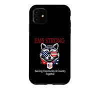 EMS-EMT Patriotic Raton Laveur au Service de la communauté Star of Life Coque pour iPhone 11