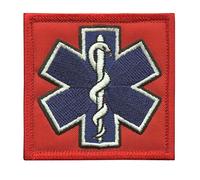 EMS EMT Star of Life Paramedic Medical Morale Tactical Army Gear Hook Patch