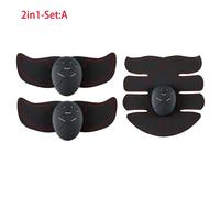 Ems-Entraîneur Abdominal Et Fessier,Appareil De Musculation,Pour Perte De Poids,Masseur De Taille Saillante,Adapté Aux Exercices D'amincissement À Domicile - Type 2in1-Set-A