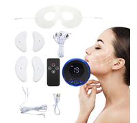EMS Facial Devices, Electric Facial Massager, 3.7V Beauty Instrument Microcurrent Lifting, Portable Tightening Beauty Device for Face, Eyes, Neck with 8 Massage Modes, (1-100Hz)