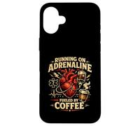 EMS fonctionnant sur l'adrénaline alimentée par Un Amant de café paramédical Coque pour iPhone 16 Plus