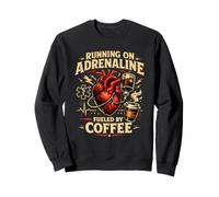 EMS fonctionnant sur l'adrénaline alimentée par Un Amant de café paramédical Sweatshirt