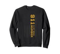 EMS I Police ou Thin Yellow Line for 911 is My Work Number Sweatshirt
