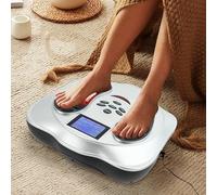 EMS Masseur de Pieds Electrique 25 Modes 99 Intensités Simulateur de Circulation Sangulaire pour les Jambes Traite les Douleurs de Pied Améliorer la Circulation Sanguine avec 4 Coussinets Électrodes